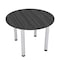 Skutchi Designs 42 in W, 42 in L, 29 in H, Engineered Wood Top, Grey HAR-RD-42-POST-ASIANNIGHT - alternate 1